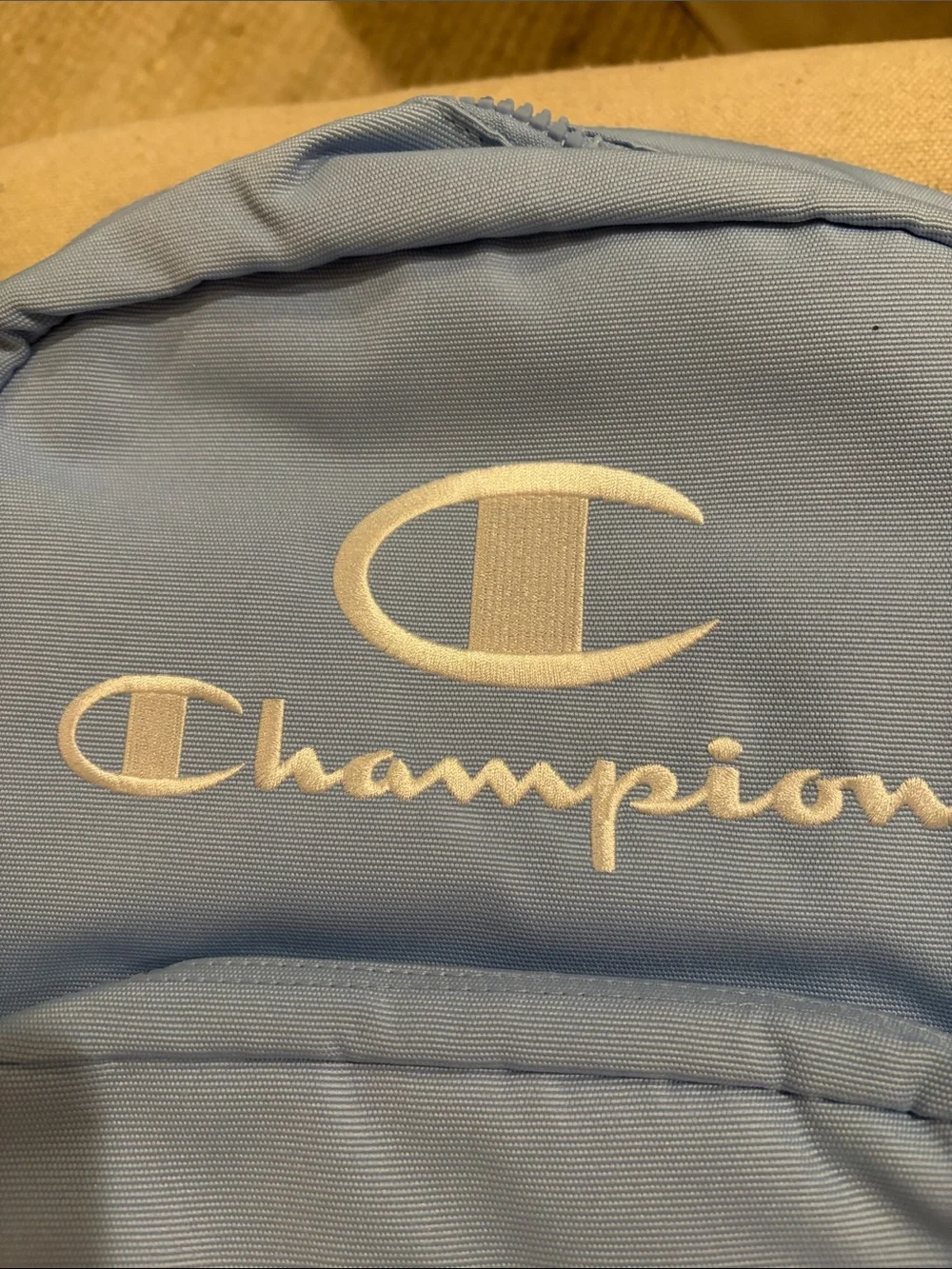 Champion Light Blue Estate Backpack With Water Bottle Pocket/NWT